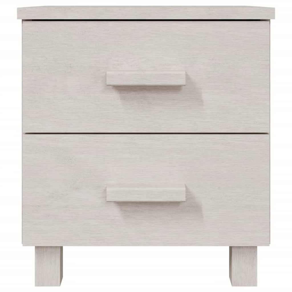 vidaXL Bedside Cabinets HAMAR 2 pcs White 40x35x44.5 cm Solid Wood