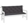vidaXL Garden Bench Cushions 2pcs Anthracite 150x50x7cm Oxford Fabric