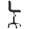 vidaXL Swivel Dining Chair Black Velvet