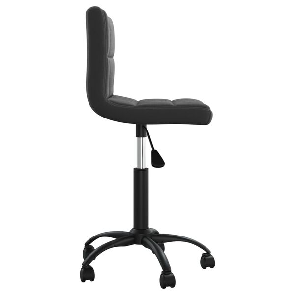 vidaXL Swivel Dining Chair Black Velvet