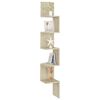 vidaXL Wall Corner Shelf Sonoma Oak 20x20x127.5 cm Engineered Wood