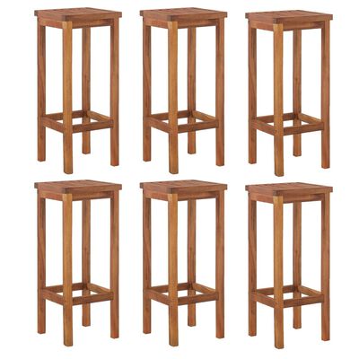 vidaXL 7 Piece Garden Bar Set Solid Wood Acacia