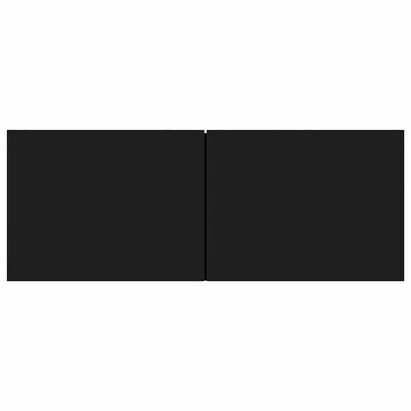 vidaXL TV Cabinet Black 80x30x30 cm Engineered Wood