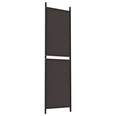 vidaXL 3-Panel Room Divider Brown 150x180 cm Fabric, brown vidaXL 3-Panel Room Divider Brown 150x180 cm Fabric