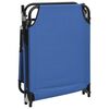 vidaXL Folding Sun Lounger Blue Oxford Fabric&Powder-coated Steel