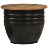 vidaXL Coffee Table Black 50x39.5 cm Solid Wood Reclaimed