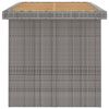 vidaXL 7 Piece Outdoor Dining Set with Cushions Poly Rattan Grey