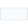 vidaXL Kitchen Backsplash Transparent 90 x 40 cm Tempered Glass