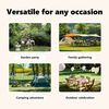 vidaXL Folding Party Tent with Sidewalls Taupe 3x6 m