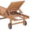 vidaXL Sun Loungers 2 pcs Solid Teak Wood