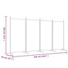 vidaXL 4-Panel Room Divider Black 346x180 cm Fabric