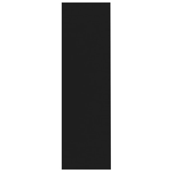 vidaXL Book Cabinet Black 97.5x29.5x100 cm Engineered Wood