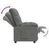 vidaXL Recliner Chair Dark Grey Fabric