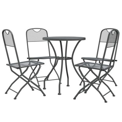 vidaXL 5 Piece Garden Dining Set Expanded Metal Mesh Anthracite,  vidaXL 5 Piece Garden Dining Set Expanded Metal Mesh Anthracite