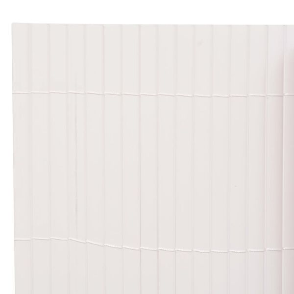 vidaXL Double-Sided Garden Fence 90x300 cm White