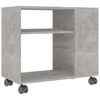 vidaXL Side Table Concrete Grey 70x35x60.5 cm Engineered Wood