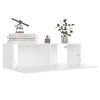 vidaXL 8 Piece TV Cabinet Set White Engineered Wood
