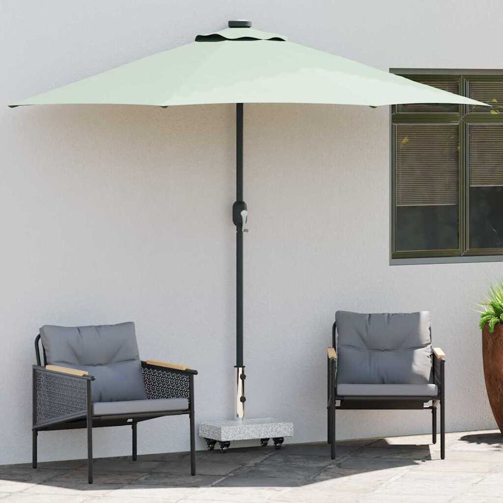 vidaXL Umbrella Base Light Grey 45x25x8.3 cm Granite