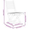 vidaXL Folding Garden Chairs 4 pcs 43x54x88 cm Bamboo