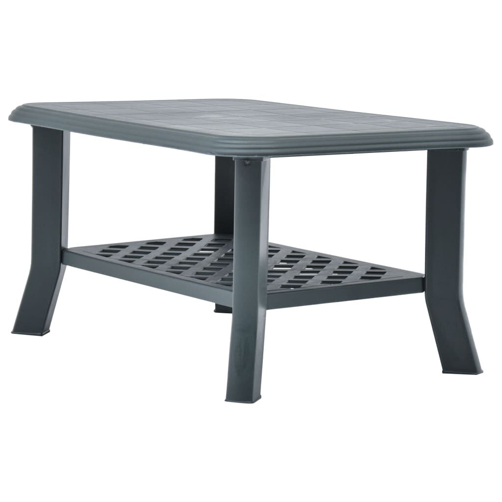 vidaXL Coffee Table Green 90x60x46 cm Plastic