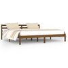 vidaXL Bed Frame without Mattress Solid Wood Pine 200x200cm Honey Brown