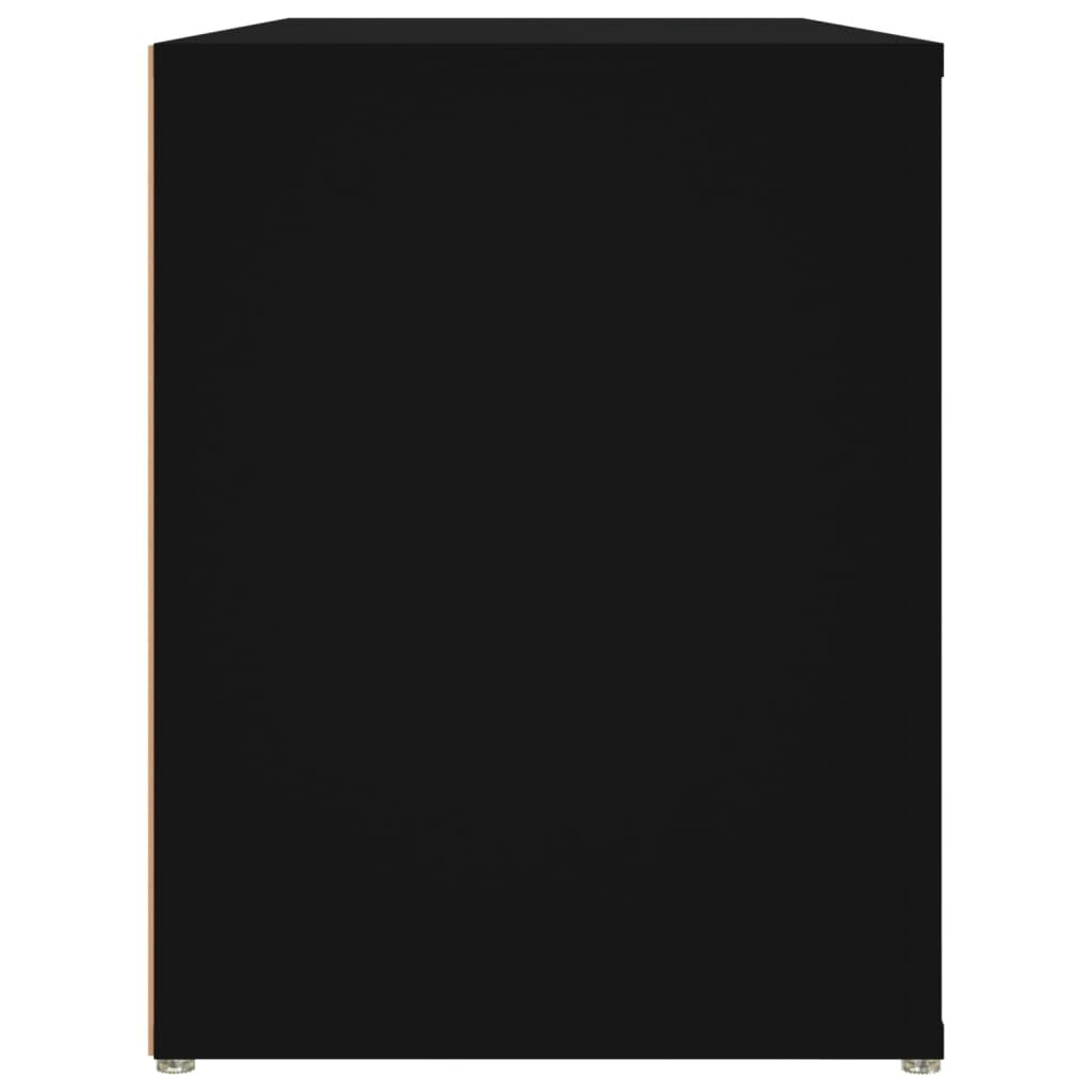 vidaXL Shoe Rack Black 100x35x45 cm Engineered Wood