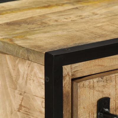 vidaXL Sideboard with 2 Drawers 53x31x72 cm Solid Wood Mango and Iron,  vidaXL Sideboard with 2 Drawers 53x31x72 cm Solid Wood Mango and Iron