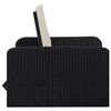 vidaXL 2 Piece Garden Lounge Set with Cushions Poly Rattan Black