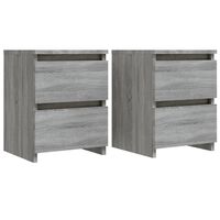 vidaXL Bedside Cabinets 2 pcs Grey Sonoma 30x30x40 cm Engineered Wood, grey sonoma vidaXL Bedside Cabinets 2 pcs Grey Sonoma 30x30x40 cm Engineered Wood