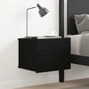 vidaXL Bedside Cabinet Black 40x30x30 cm Engineered Wood