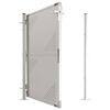 vidaXL Garden Gate 100x120 cm Stainless Steel