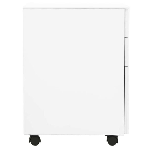 vidaXL Mobile File Cabinet White 39x45x60 cm Steel