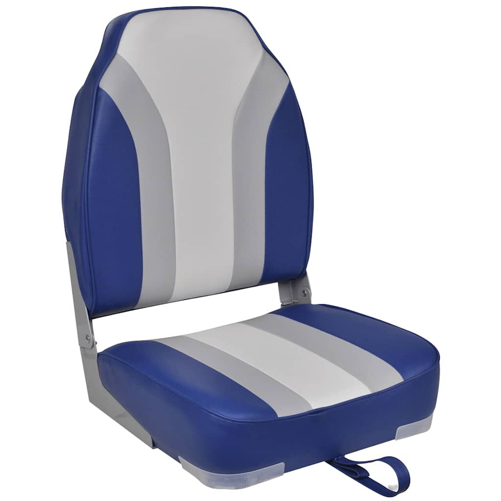 vidaXL Foldable Boat Chairs 2 pcs High Backrest
