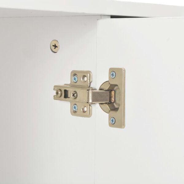 vidaXL Sideboard High Gloss White 71x35x80 cm Engineered Wood