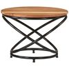 vidaXL Coffee Table Ø 55x40 cm Solid Wood Acacia