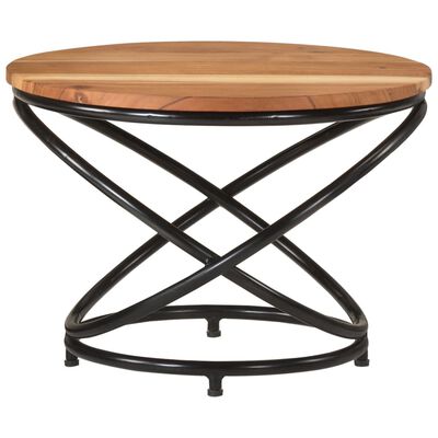 vidaXL Coffee Table Ø 55x40 cm Solid Wood Acacia,  vidaXL Coffee Table Ø 55x40 cm Solid Wood Acacia
