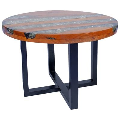 vidaXL Coffee Table Teak Resin 60 cm,  vidaXL Coffee Table Teak Resin 60 cm