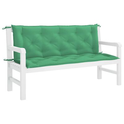 vidaXL Garden Bench Cushion Green 150x(50+50)x7cm Oxford Fabric, green vidaXL Garden Bench Cushion Green 150x(50+50)x7cm Oxford Fabric
