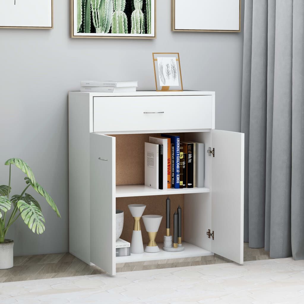 vidaXL Sideboard White 60x30x75 cm Engineered Wood
