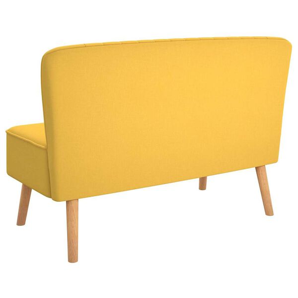 vidaXL Sofa Fabric 117x55.5x77 cm Yellow