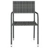 vidaXL 5 Piece Garden Dining Set Grey