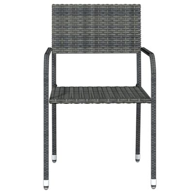 vidaXL 5 Piece Garden Dining Set Grey, grey vidaXL 5 Piece Garden Dining Set Grey