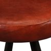 vidaXL Bar Set 3 Pieces Solid Wood Reclaimed and Genuine Leather