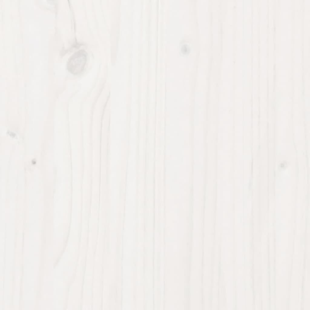vidaXL Wall Cabinet White 100x30x35 cm Solid Wood Pine