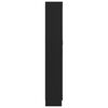 vidaXL Book Cabinet Black 82.5x30.5x185.5 cm Engineered Wood