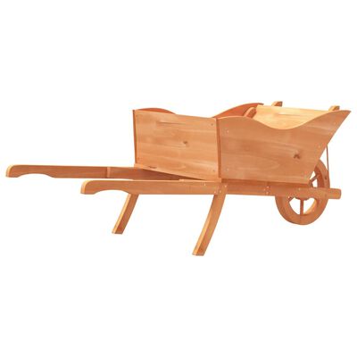 vidaXL Wheelbarrow Planter 128x45.5x43 cm Solid Wood Fir,  vidaXL Wheelbarrow Planter 128x45.5x43 cm Solid Wood Fir