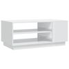 vidaXL Coffee Table High Gloss White 102x55x43 cm Engineered Wood