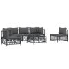 vidaXL 6 Piece Garden Lounge Set with Cushions Anthracite Steel