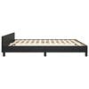 vidaXL Bed Frame with Headboard without Mattress Black 180x200 cm Super King