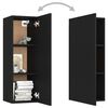 vidaXL 8 Piece TV Cabinet Set Black Engineered Wood